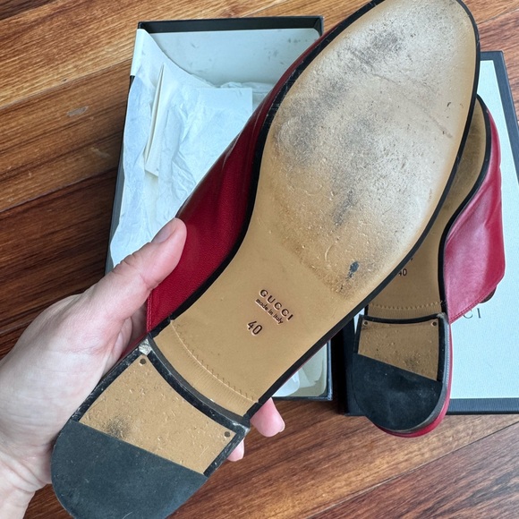 Gucci Princetown Mules in Red size 40 - Picture 10 of 11